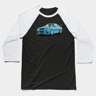 Nissan GTR Skyline R34 Baseball T-Shirt